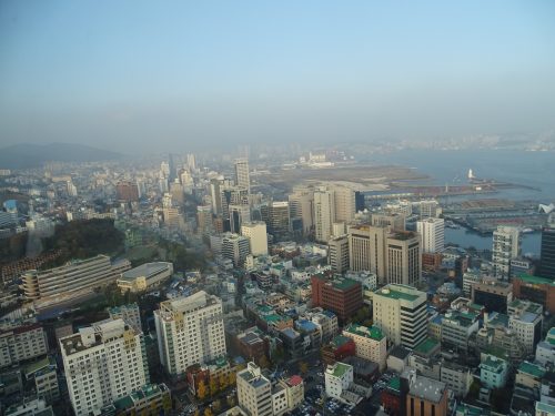 Desde la torre de Busan