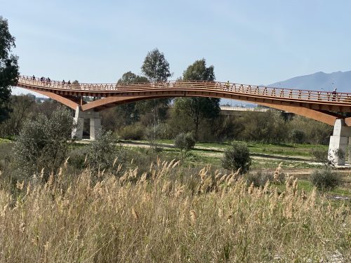 Puente de madera, desembocadura del Guadalhorce